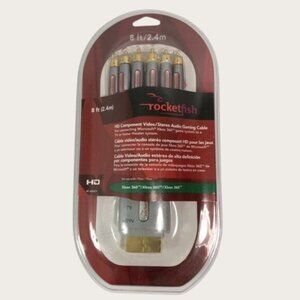 NEW Rocketfish HD Component Video/Stereo Audio Gaming Cable for Xbox 360
